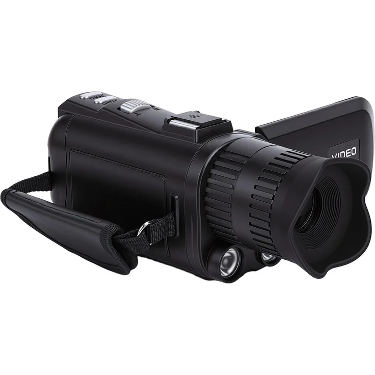 KKmoon FHD 24 MP 1080P Camcorder, 18-facher Zoom, Anti-Verwacklungsfunktion, 3,0 Zoll drehbarer Farbdisplay, Schwarz