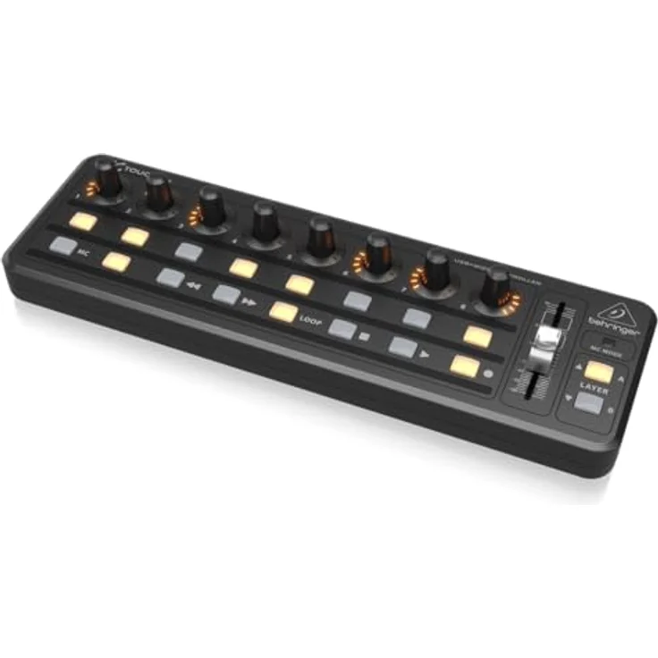 Behringer X-Touch Mini, MIDI Controller mit 8 Drehreglern, 16 beleuchteten Tasten und 60 mm Schieberegler, Schwarz – Bild 3