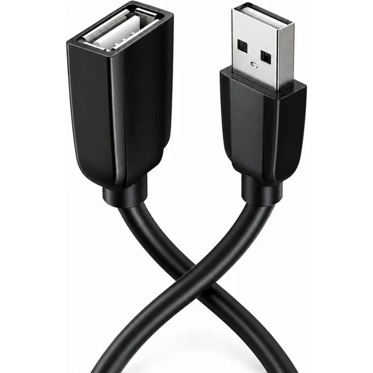 MobileKing USB 2.0 Verlängerungskabel, USB-A Stecker auf Buchse, 300 cm, 480 Mbit/s, schwarz