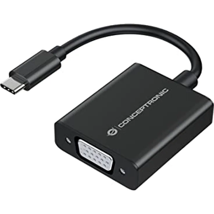 Conceptronic ABBY05B USB-C zu VGA Adapter 1920x1080/60Hz 0,15 m