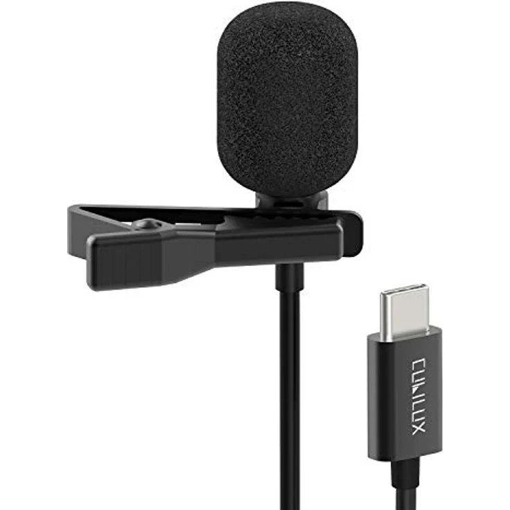 Cubilux USB C Lavalier Mikrofon, Typ C Clip-On Mikrofon für iPhone 17/16/15 Pro Max & iPad Pro, 48 kHz / 24 Bit ADC, Plug and Play, klarer natürlicher Ton – Bild 1