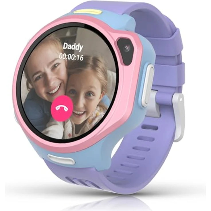 myFirst Fone R2 Kids Smartwatch, 1,3 Zoll AMOLED, 5MP Kamera, eSIM, wasserfest, 8GB Speicher, Cotton Candy Mix – Bild 1