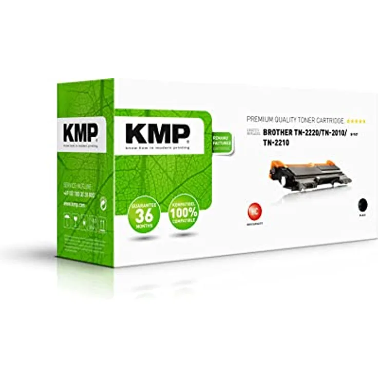 KMP Tonerpatrone TN-2220/TN-2010, kompatibel für Brother Drucker, schwarz, 2600 Seiten
