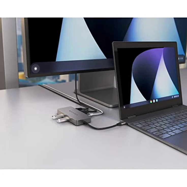 HyperDrive 5-Port USB-C Hub, Works with Chromebook Zertifiziert, HDMI 4K 60Hz Ausgang, Silber – Bild 2