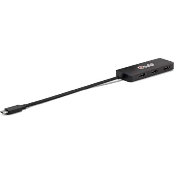 Club 3D MST-Hub USB 3.2 Typ C 3x HDMI 4K60Hz St/ Bu retail, Hochwertiges Video, Erhöhen Sie die Produktivität, Schwarz - Preisvergleich