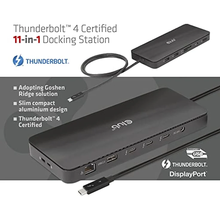 Club 3D CSV-1581 Thunderbolt™ 4 Zertifizierte 11-in-1-Docking-Station – Bild 2