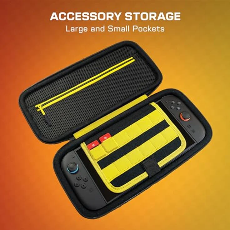 Turtle Beach PlayTrek Reiseetui - Mario Kart World für Nintendo Switch 2, im Dunkeln leuchtendes Design, mit gepolsterter Klappe und Platz für 12 Spielkarten – Bild 6