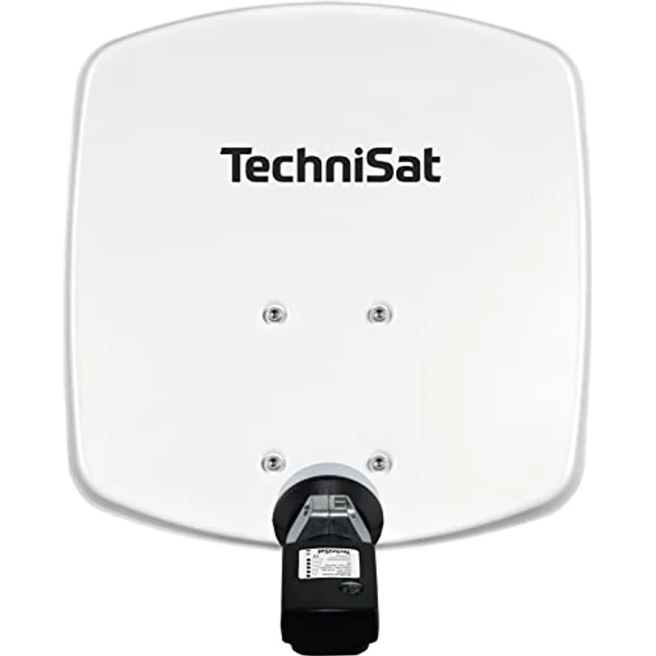TechniSat DIGIDISH 33 – Satelliten-Schüssel für 1 Teilnehmer (33 cm kleine Sat Anlage - Komplettset mit Wandhalterung und Satfinder V/H-LNB) weiß – Bild 2