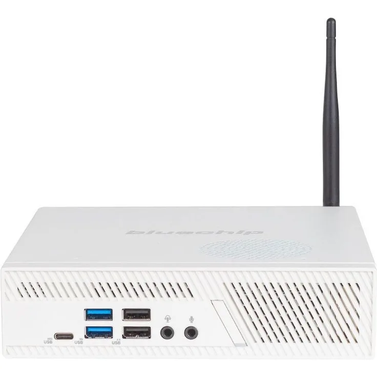 Bluechip BUSINESSline S3137, Mini-PC mit Intel Core™ i3-14100, 8 GB RAM, 500 GB SSD, Windows 11 Pro, Weiss