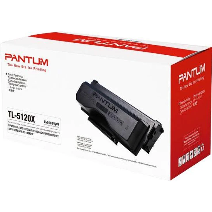 Pantum TL-5120X Toner für Laserdrucker, 15000 Seiten, schwarz, kompatibel mit BP5100DN, BP5100DW und BM5100ADW