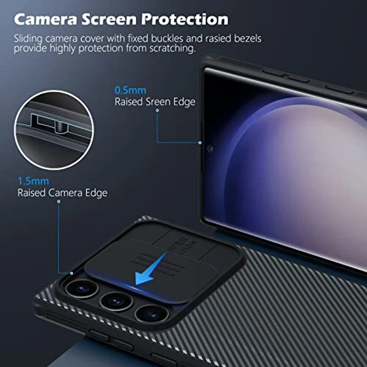 Nillkin Samsung Galaxy S23 Ultra TPU Cover - Schwarze Handyhülle mit stoßfestem Schutz – Bild 2