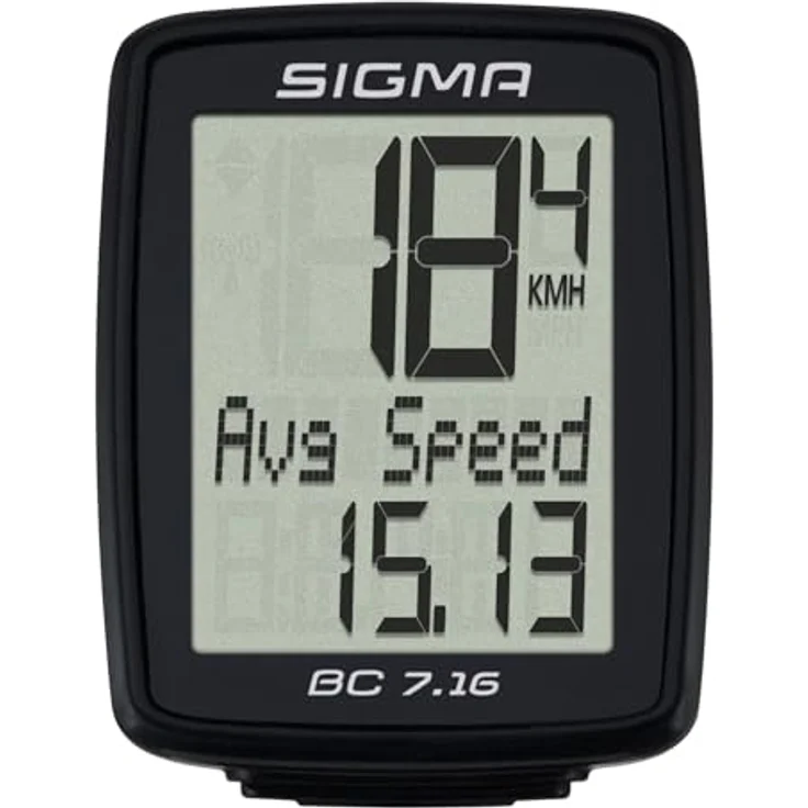 Sigma Sport Sigma BC 7.16 Fahrradcomputer, schwarz, One Size – Bild 2