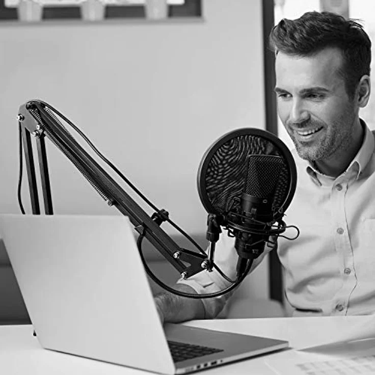 TIE Studio Professioneller Mikrofon Arm Ständer inkl. Halter auf Schreibtisch für Studio-Programm-Aufnahme-Rundfunk-Fernsehsender – Bild 6