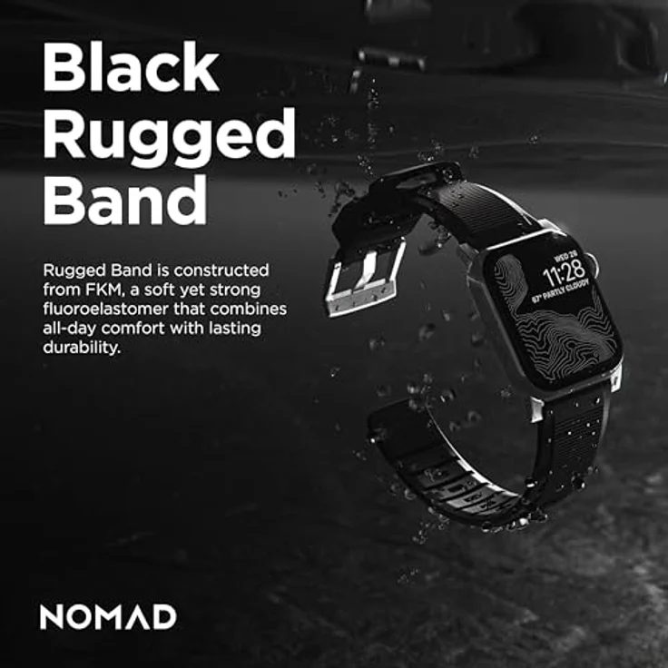 Nomad Strap Rugged V2 Connector Ersatzarmband Black 42/44mm – Bild 8