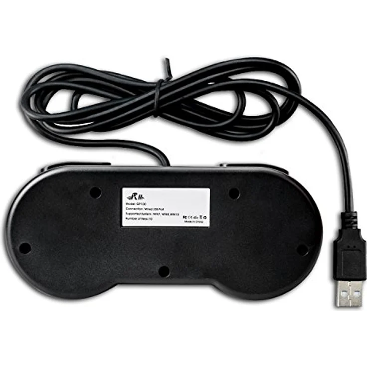 Rii Gaming GP100-2X USB Gamepad Controller, 2er Set, kompatibel mit PC (Windows, Mac, Linux) und Raspberry Pi, ideal für Retrogaming, 1,5 Meter Kabel, Plug-and-Play – Bild 4