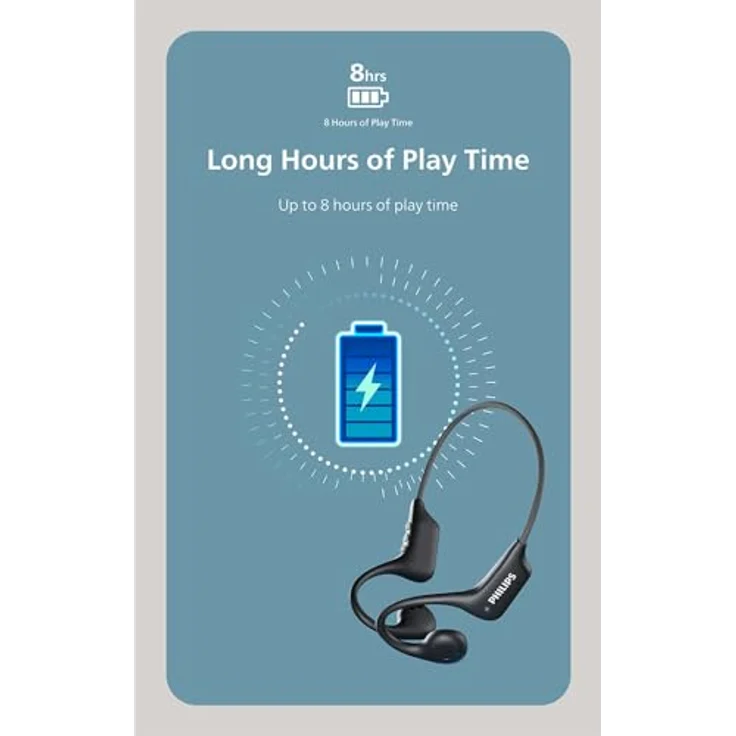 Philips Open-ear Wireless Sports Headphones, kabellose Sportkopfhörer in Schwarz – Bild 8