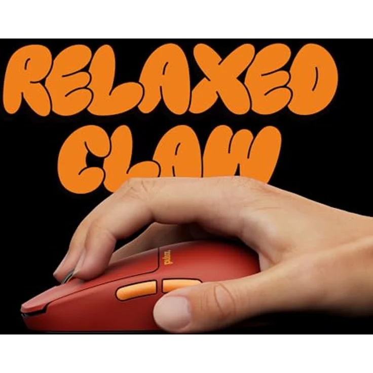 Pulsar X2H CrazyLight Medium Wireless Gaming Maus (Volcano) - 32.000 DPI, 8K Polling, ultraleichtes Design, rot – Bild 5