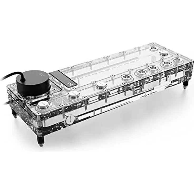 Alphacool Core Distro Plate 360 mm Rechts mit VPP, ARGB - Acryl, Wasserkühlung