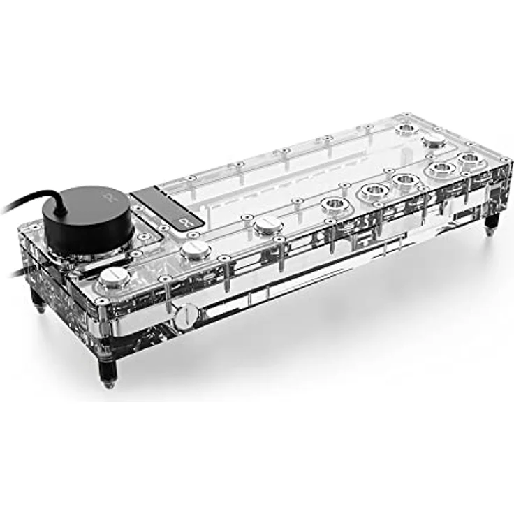 Alphacool Core Distro Plate 360 mm Rechts mit VPP, ARGB - Acryl, Wasserkühlung – Bild 1