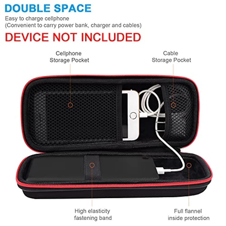 SKYNEW Powerbank Tasche Kompatibel mit Anker Power Core 26800 / RAV Power 26800/20100/20000, Wasserfestes EVA Material, Schwarz – Bild 2