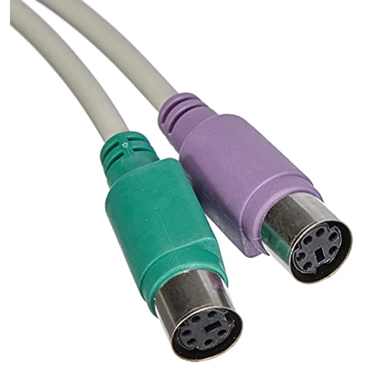 AKYGA AK-AD-15 USB A Stecker auf 2X PS-2 Buchse Y Maus Adapter mit Kabel 25cm – Bild 4