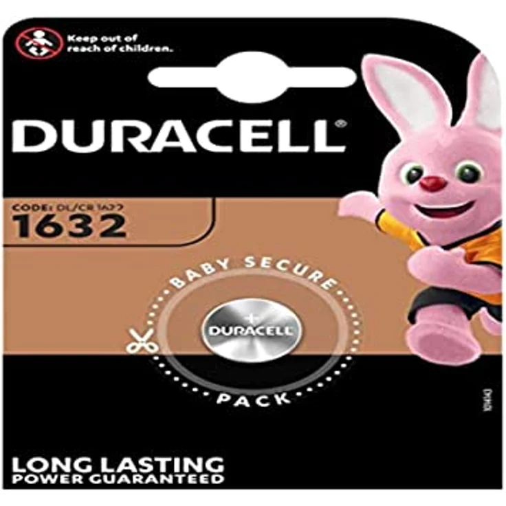 Duracell 5000394007420 Lithium 1632 Knopfzellenbatterie, B1 Orange-Schwarz – Bild 2