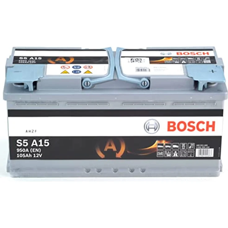 Bosch S5 A15 AGM Autobatterie, 12V 105Ah 950A für Start-Stopp Fahrzeuge – Bild 2