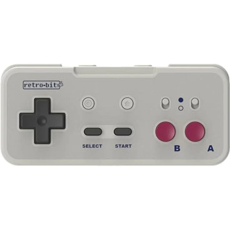 Retro-Bit Origin8 2.4 GHz Wireless Controller For Nintendo Switch & NES - USB & NES receivers included - GB Grey – Bild 1