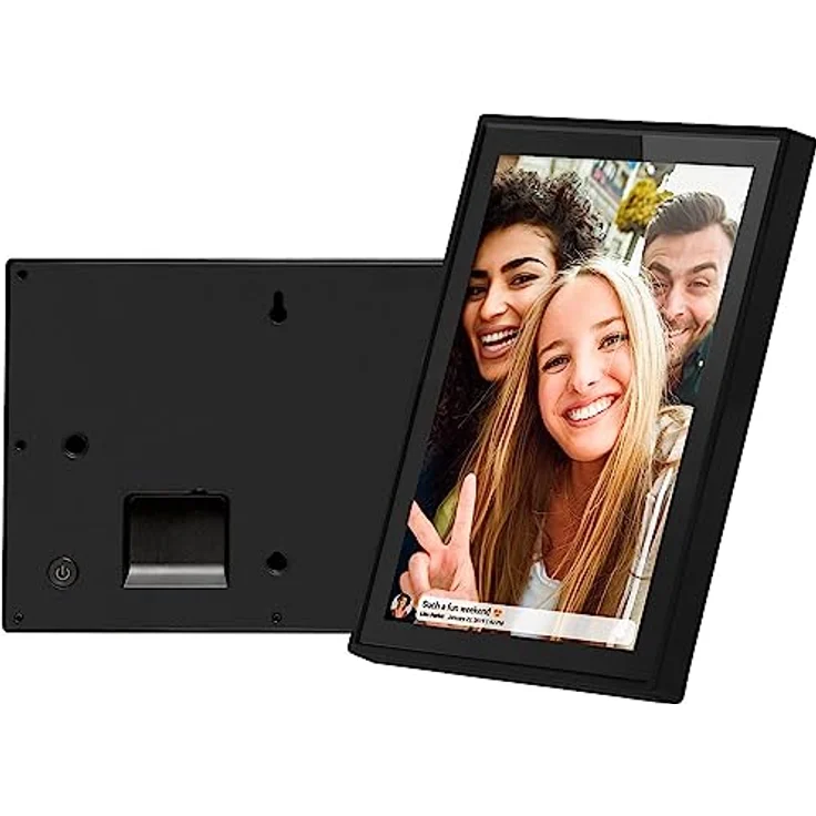 Denver PFF1021 Digitaler Bilderrahmen WiFi 10.1 Zoll, Elektronischer Bilderrahmen 16GB mit FRAMEO App, IPS Touchscreen, Auto-Rotate, Micro SD Slot, Schwarz – Bild 5