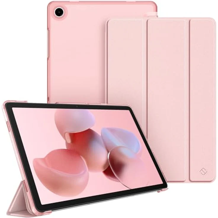 Fintie Hülle für Samsung Galaxy Tab A11+ Plus 11" 2025 / Tab A9+ Plus 11 Zoll 2023, Ultradünn Schutzhülle mit Translucent Rückseite, Roségold – Bild 1