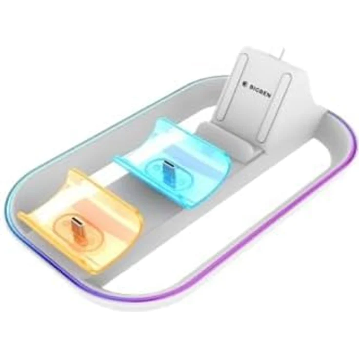 Nacon Dual-Halterung für PS5-Controller und Playstation Portal, mit RGB-Anzeigeleuchte und Ladezustandsanzeige – Bild 5