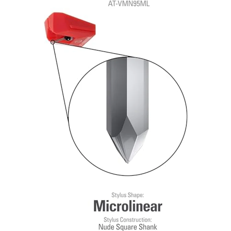 Audio-Technica AT-VMN95ML Microlinear Ersatz- oder Upgrade-Eingabestift für VM95 Series Patronen (AT-VMN95ML Microlinear) – Bild 2