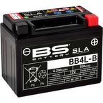 BS Battery BB4L-B SLA Wartungsfreie Batterie, werkseitig aktiviert, 12V, 4,2Ah, auslaufsicher und vibrationsfest