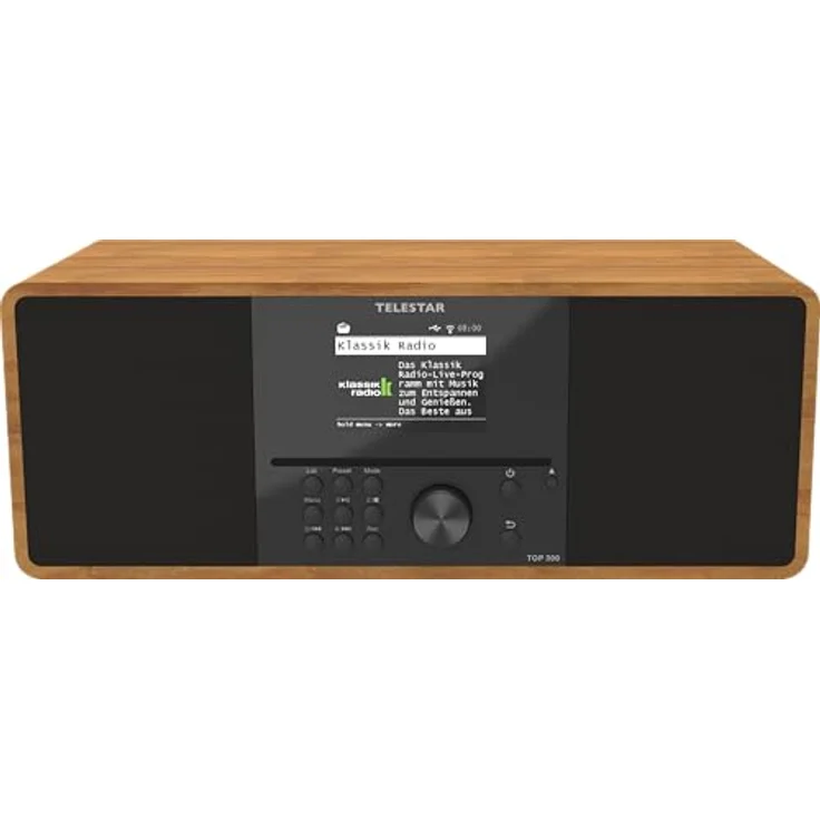 Telestar Top 300, Internetradio mit DAB+, FM, Bluetooth 5.3, WLAN und CD-Player, Braun – Bild 2