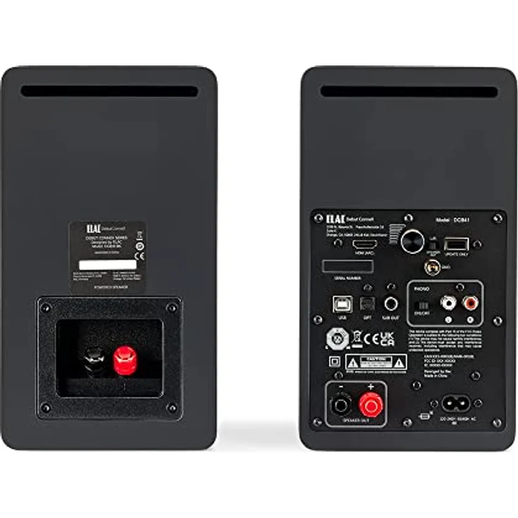 ELAC Kompakt Lautsprecher Debut ConneX DCB41, Boxen für Audiowiedergabe via HDMI, USB, Phono & Bluetooth, exzellenter Klang & hochwertiges Design, 1 Aktivlautsprecher-Set, Schwarz – Bild 5