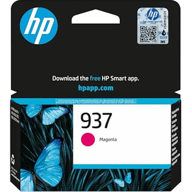 HP 937 (4S6W3NE) magenta Druckerpatrone, Original, ca. 800 Seiten, kompatibel mit HP Instant Ink – Bild 1