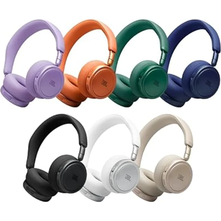 JBL LIVE 680NC, On-ear Kopfhörer Bluetooth Blue mit Adaptive Noise Cancelling, 80 Stunden Akkulaufzeit und Hi-Res Audio – Bild 6