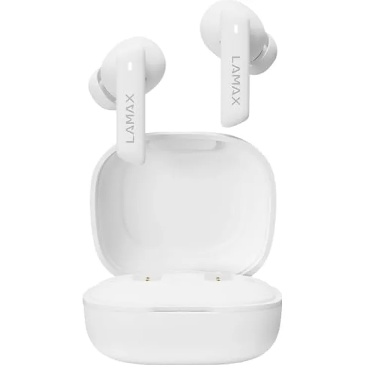 LAMAX Clips1 white Bluetooth-Kopfhörer mit 40 Stunden Wiedergabezeit und Touch-Steuerung