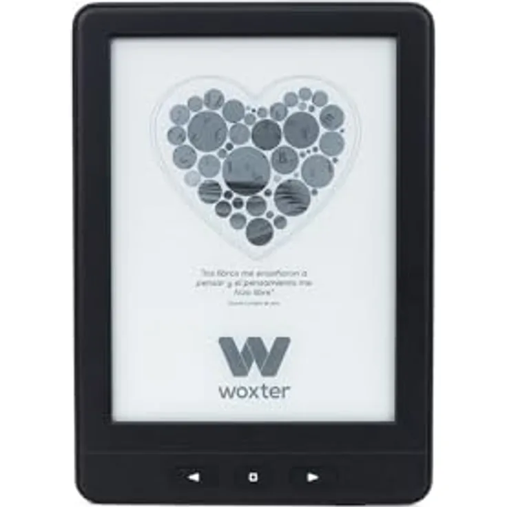 Woxter Ebook EB26-075, 6 Zoll eReader mit 4 GB Speicher und 1024 x 768 px Auflösung, EU-Stecker
