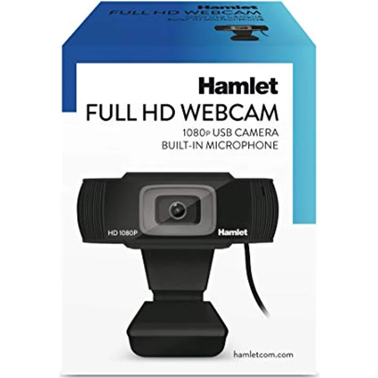 Hamlet HWCAM1080 Webcam 2 MP 1920 x 1080 Pixel USB 2.0 Schwarz – Bild 2