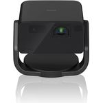 Epson EpicVision EF-22B tragbarer Mini-Laserprojektor, Full-HD 1.080, 3LCD, 1.000 Lumen, bis zu 150-Zoll-Projektionsfläche, Bluetooth-Lautsprecher, Chromecast, Google TV, Standfuß, schwarz