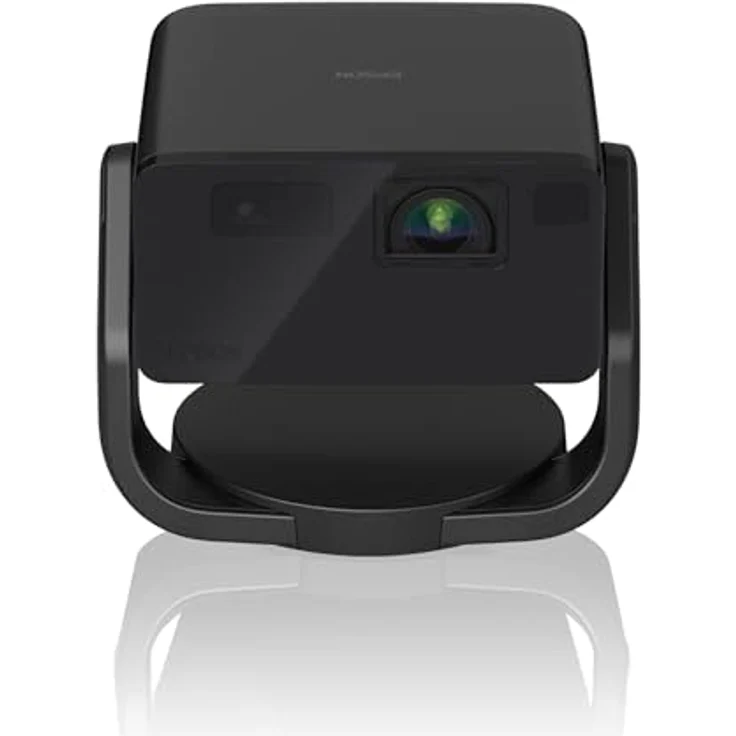 Epson EpicVision EF-22B tragbarer Mini-Laserprojektor, Full-HD 1.080, 3LCD, 1.000 Lumen, bis zu 150-Zoll-Projektionsfläche, Bluetooth-Lautsprecher, Chromecast, Google TV, Standfuß, schwarz – Bild 1