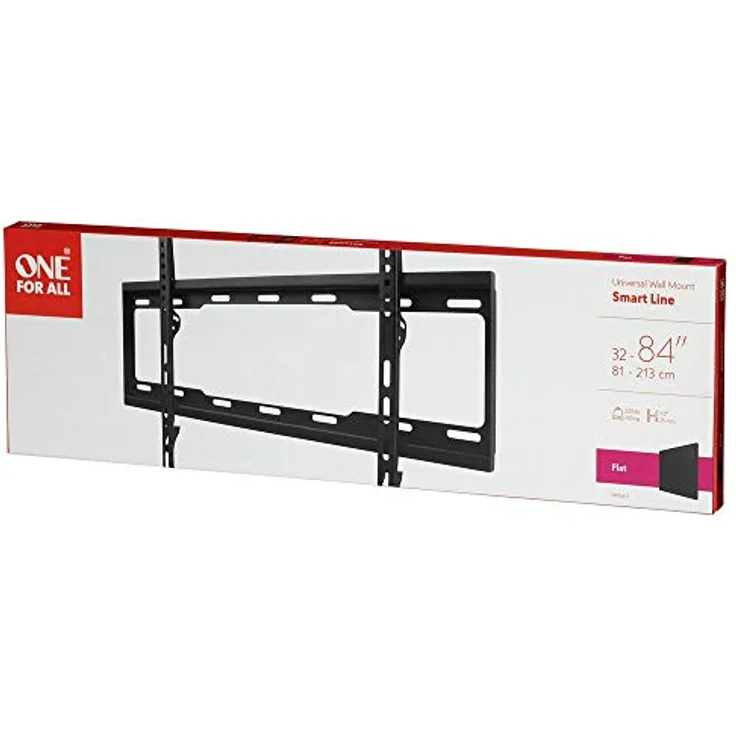 One For All WM2611 Universal TV Wall Mount Smart Flat, VESA 400 x 600, TV-Wandhalterung für Bildschirmgröße von 32 Zoll bis 90 Zoll, max. 100 kg – Bild 3