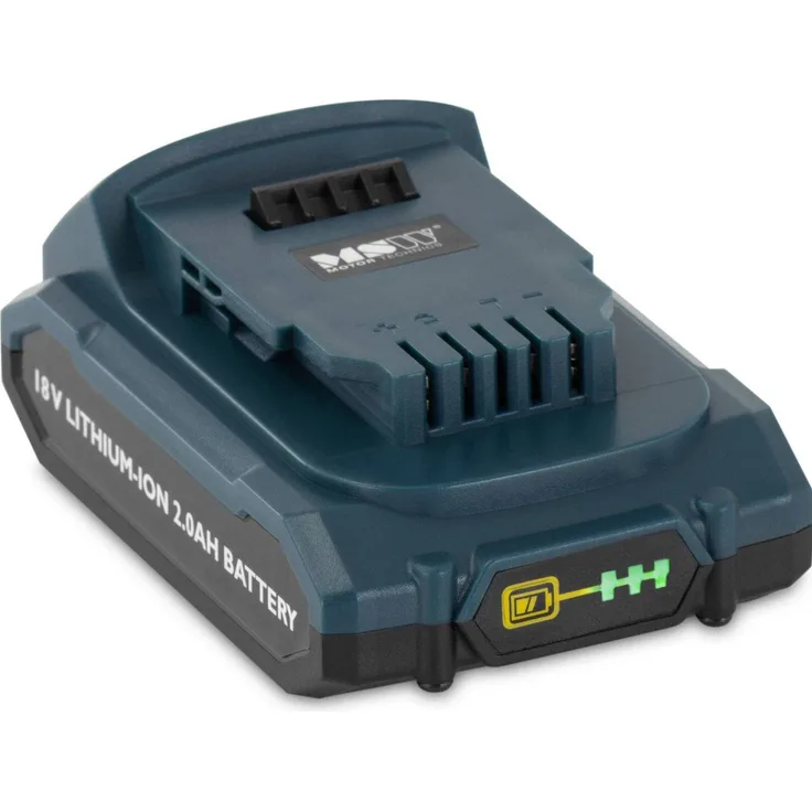 MSW Ersatzakku für Blechknabber BLS-A001, Lithium-Ionen, 18 V 2 Ah mit Ladestandanzeige
