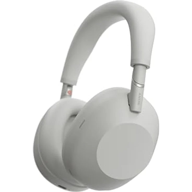 Sony WH-1000XM6, Flagship Noise Cancelling Over-Ear Wireless Kopfhörer, Signature Hi-Res Sound, faltbares Design, 30 Std Akku, Silber – Bild 1