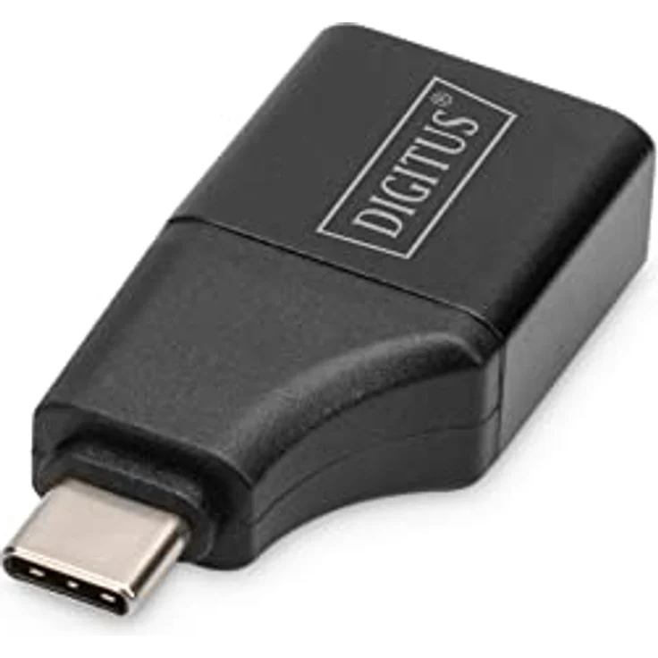 DIGITUS USB-C zu HDMI Adapter, UHD 4K 30 Hz, Aluminiumgehäuse, vergoldete Kontakte, Plug & Play, schwarz – Bild 1