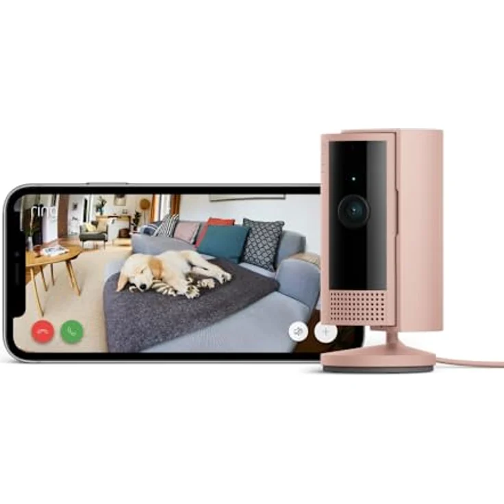 Ring Innenkamera (Indoor Camera 2. Gen.) | 1080p-HD-Video, Privatsphäre-Sichtschutz, ideal für Haustiere, Mini Sicherheitskamera - Weiß – Bild 1
