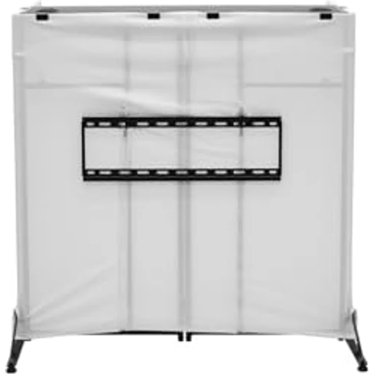 OMNITRONIC Mobile DJ Stand DJTV-1, stabiler DJ-Tisch mit Cover, schwarz – Bild 4