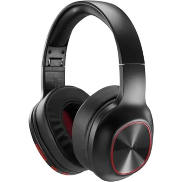 Hama Bluetooth-Kopfhörer Spirit Calypso II, Over-Ear, Bass Boost, faltbar, SW (NC, Kabellos), Rot, Schwarz – Bild 6