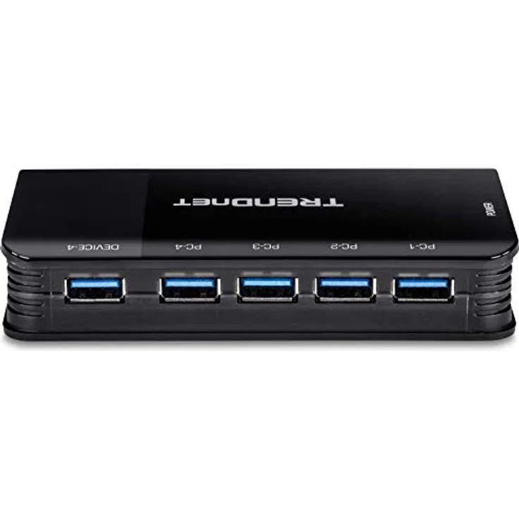 TRENDnet TK-U404 4-Port USB 3.1 Sharing Switch, 4 x USB 3.1 für Computer, 4 x USB 3.1 für Geräte, Windows- und Mac-kompatibel Schwarz – Bild 4
